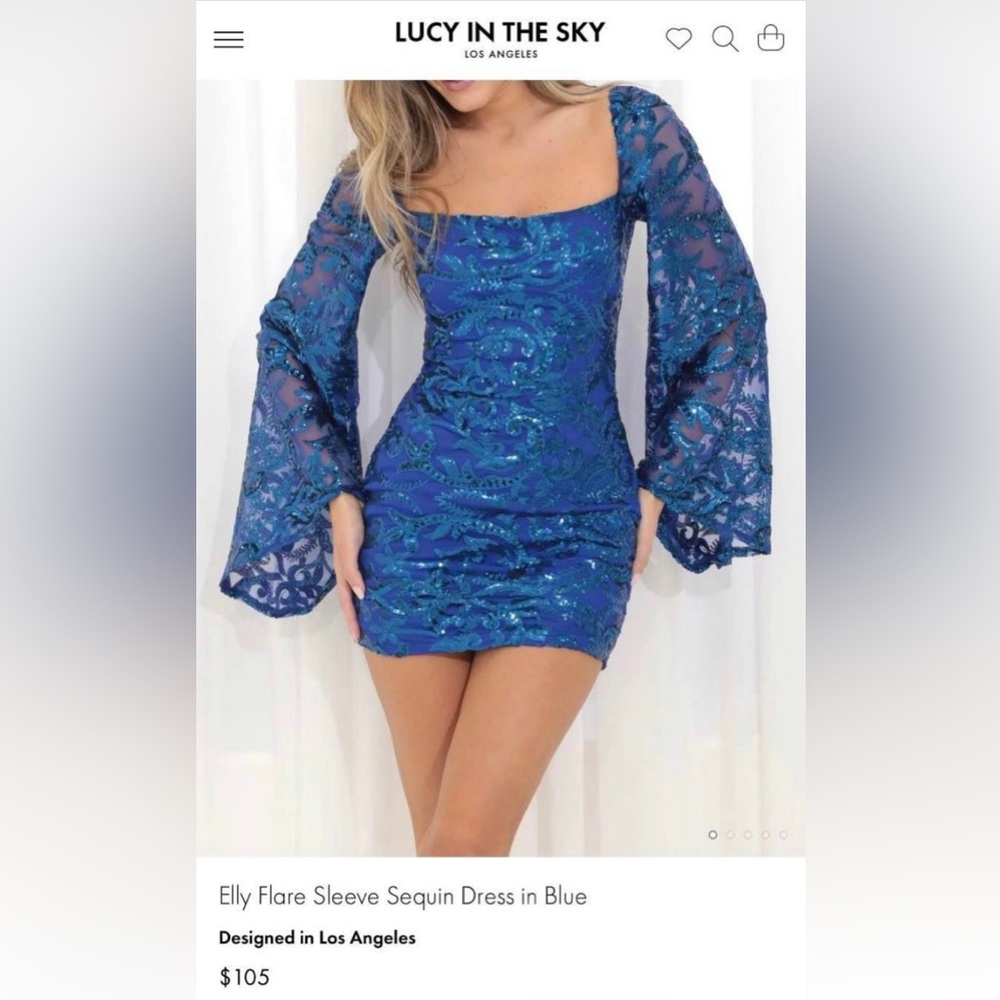 Lucy in The Sky, Royal Blue,  Small